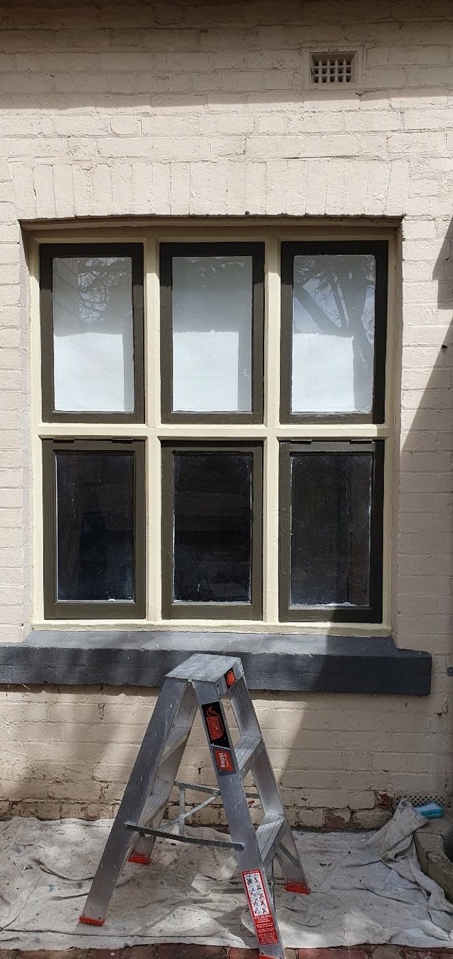 The sash window finished